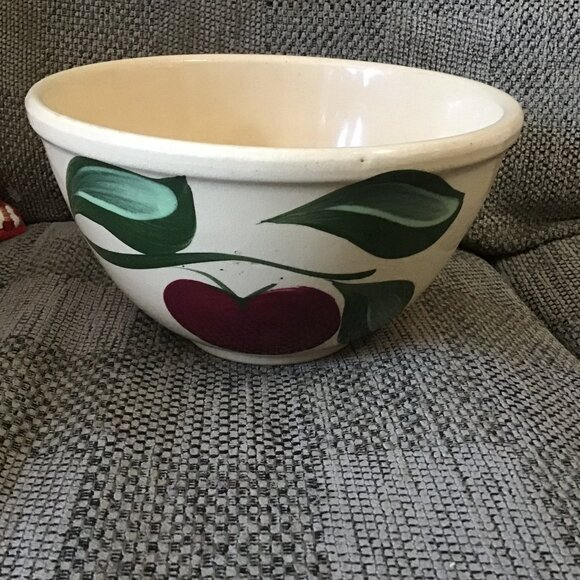 Vintage Watt #7 Bowl - Lange's Advertising - Iowa Advertising Bowl - Nice Bowl - Picture 1 of 8